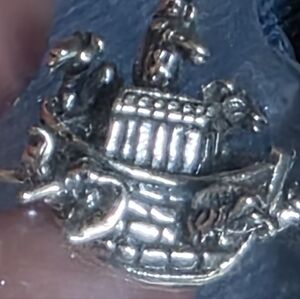 Silver Noah's Ark Pendent